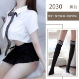 School uniform + black and white school socks