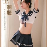 School uniform top + skirt (socks not included)