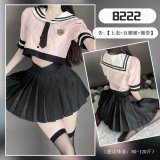 School uniform + black striped school socks