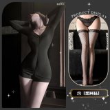 Sweet Peach Cheese Black + Black Fishnet Stockings