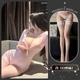Sweet peach cream* pink + white stockings