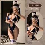 Swimsuit (one-piece) + headband