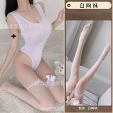 White [T62 One-Piece Suit + White Mesh]