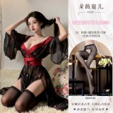 Japanese Phantom ◆ Black + Black Bodysuit with Open Crotch