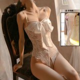 Open-crotch top (white) - comes with open-crotch socks