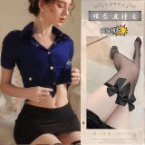 Uniform set + black bow-tie stockings