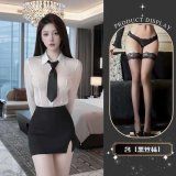 Uniform + Black Stockings