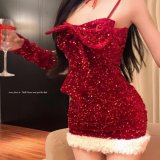 Velvet sequined nightgown [headband not included]