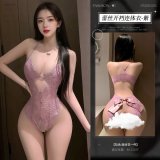 A-Purple-Padded Bodysuit (Single Piece)