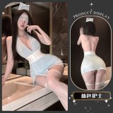 Warm and Blue Hibiscus Protector [Bodysuit + T-shirt + Hat + Hair Clip *2]