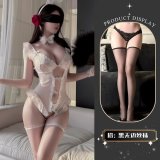 White + Black Boundless Stockings