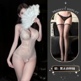 White + Black Boundless Stockings