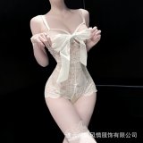 One-piece white with zipper