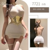 White pencil skirt (stockings not included)