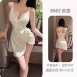 White slip dress