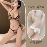 Image color + white bow-tie stockings