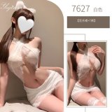White dress (including T-shirt) + white headband