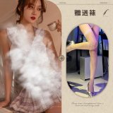 Picture set + white fishnet stockings