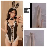 Picture set + white fishnet stockings