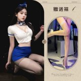 Image color + white fishnet stockings