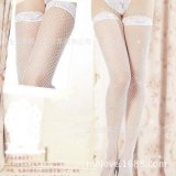 White fishnet stockings