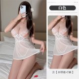 White nightgown + T-shirt