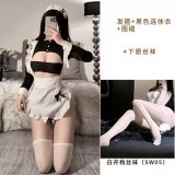 As shown in the picture + white open-crotch socks
