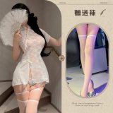 White stockings with no trim