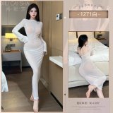 White sexy long dress