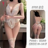 White + matching stockings