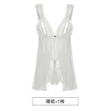 White nightgown + T-shirt
