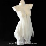 White nightgown + T-shirt