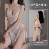White (nightgown + thong)