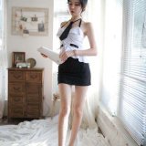 Picture set + white open-crotch socks