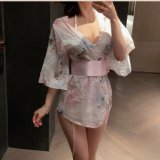 Pink [outer robe + inner lining] + white stockings