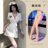 White suit + white open-crotch socks