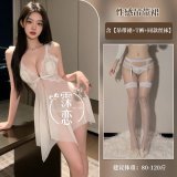 White with white trim and white stockings
