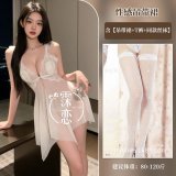 White + white fishnet stockings