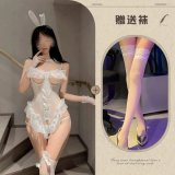 White + white stockings