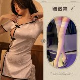 White + white stockings