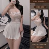 White + white stockings
