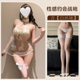 White + white stockings