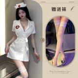 White suit + white stockings