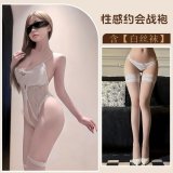 White + white stockings