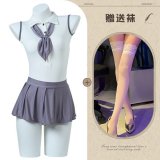 Schoolgirl seduction + white stockings