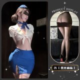 Xiaoyun Lianmian*Blue + Black Bodysuit