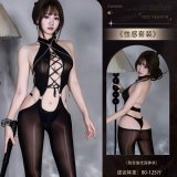 Y056 Black [Glossy Bodysuit]