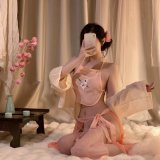 Jade hairpin powder [bellyband + skirt + coat + thong]