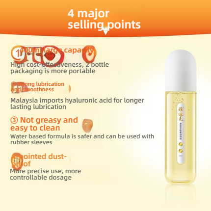 Yadike couple professional lubricant for private lubrication, women's easy to wash lubricant, 2 bottles * 200ml