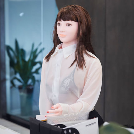 Wonani sexy secretary professional OL silicone large chest simulation handsome male inflatable doll 155cm